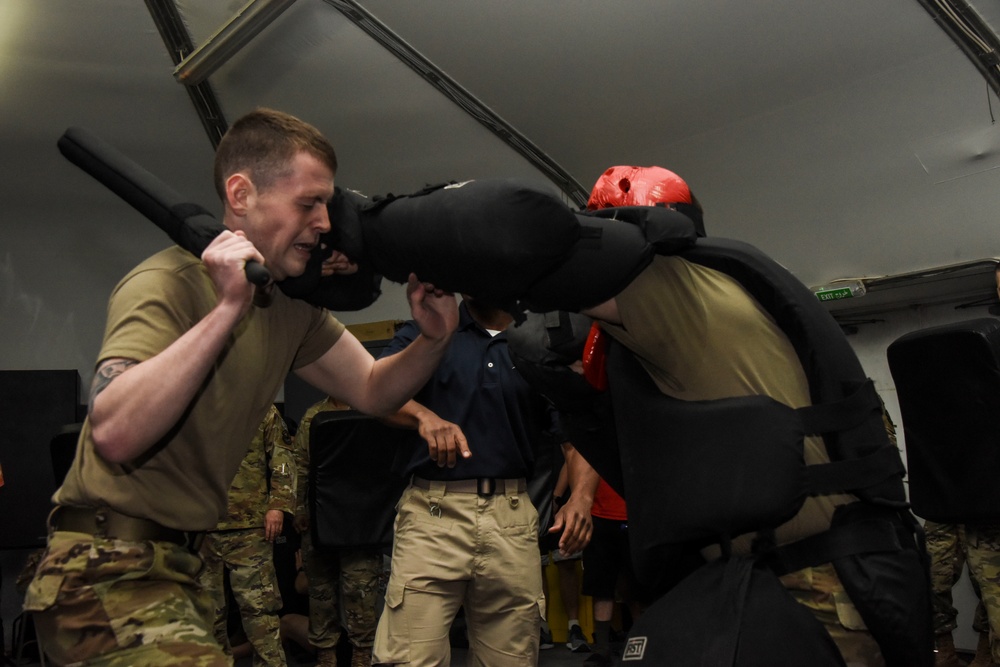 Force Protection Airmen Engage in Baton Training