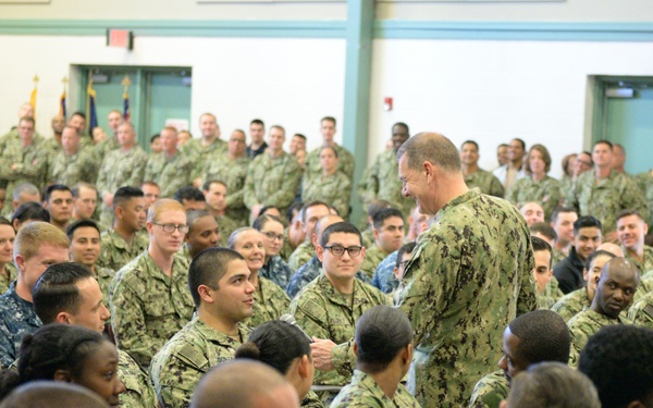 Chief of Navy Reserve Vice Adm. Luke McCollum Visits NOSC Fort Worth