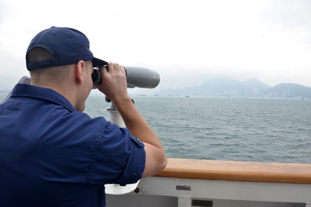 U.S. Coast Guard Cutter Bertholf arrives in Hong Kong