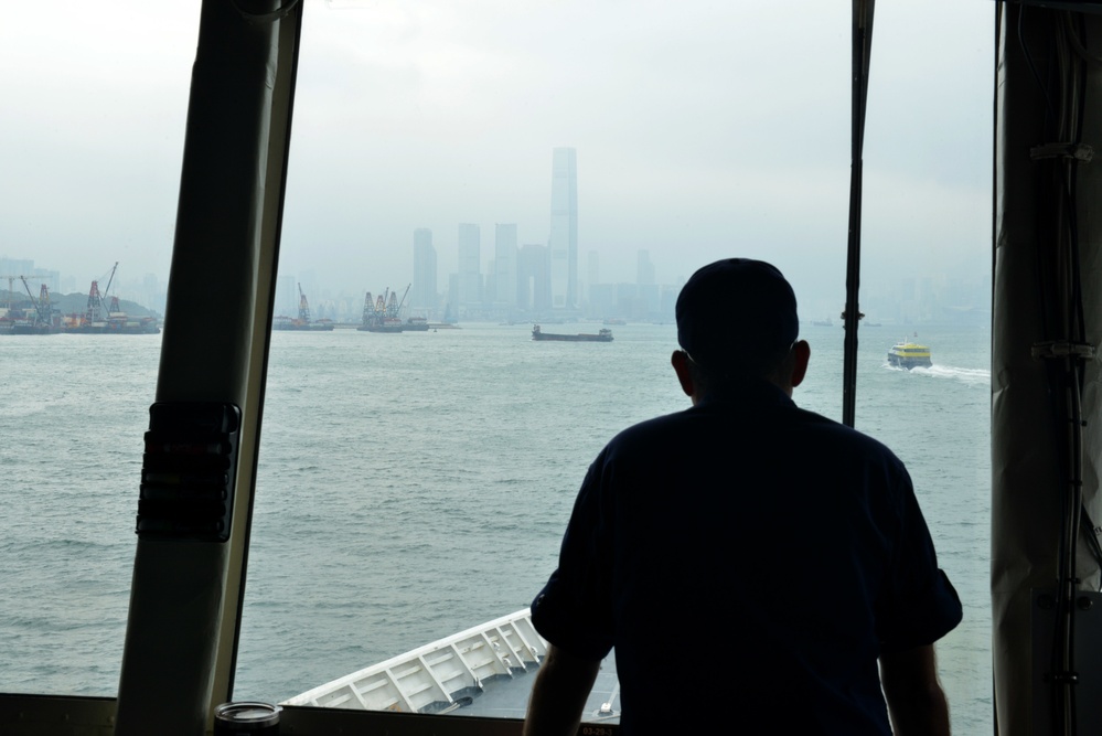 U.S. Coast Guard Cutter Bertholf arrives in Hong Kong