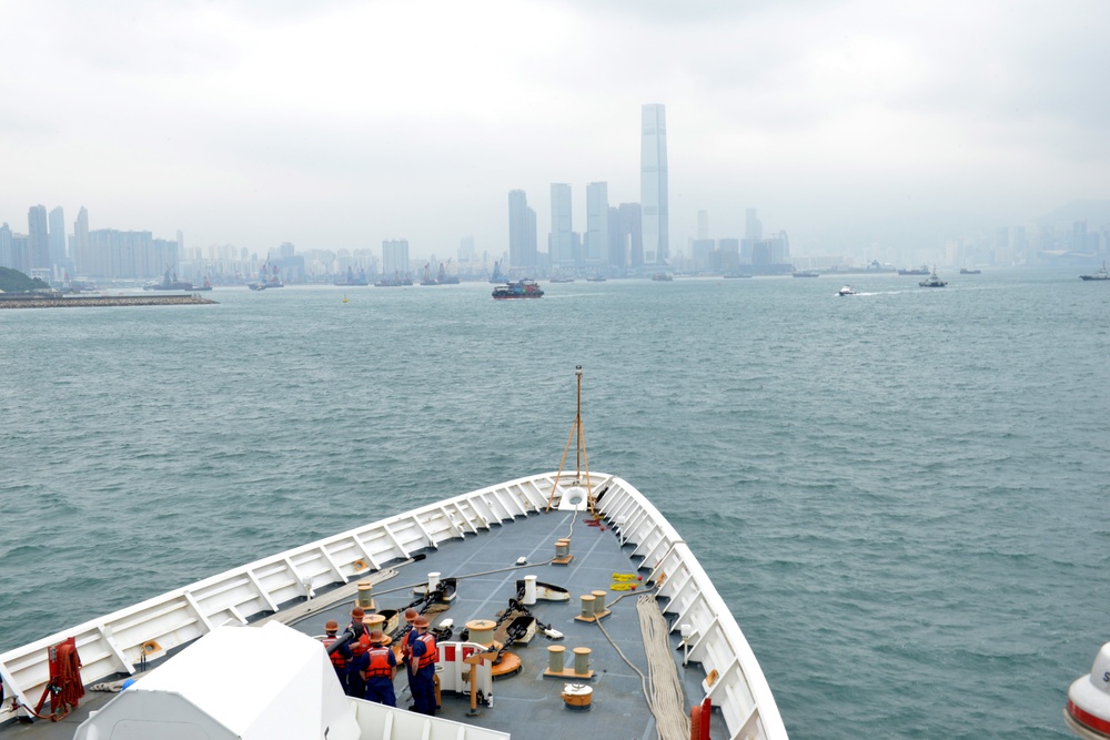 U.S. Coast Guard Cutter Bertholf arrives in Hong Kong