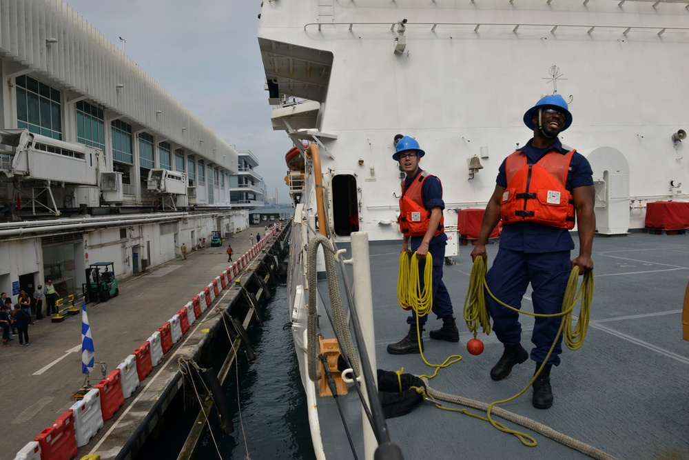 U.S. Coast Guard Cutter Bertholf arrives in Hong Kong