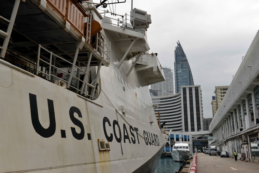 U.S. Coast Guard Cutter Bertholf arrives in Hong Kong