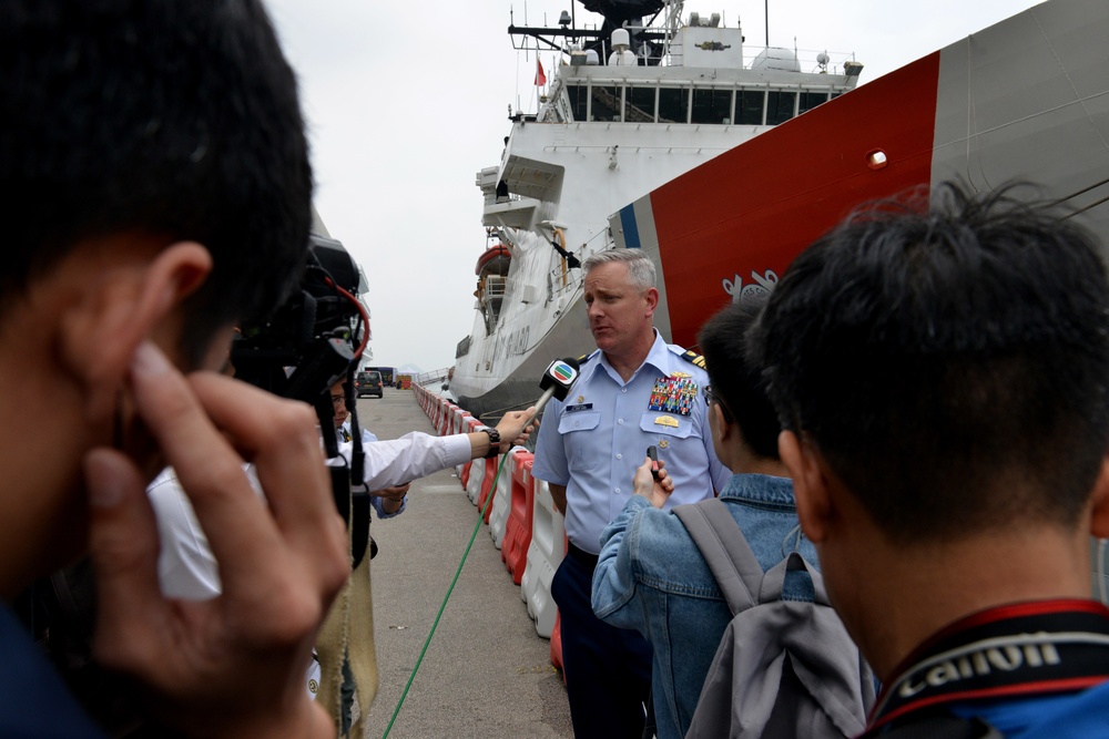 U.S. Coast Guard Cutter Bertholf arrives in Hong Kong