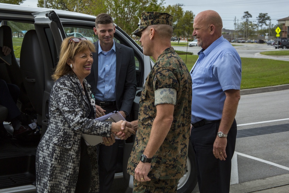 Congressional Delegate Rep. Jackie Speier’s visit to MCB Camp Lejeune