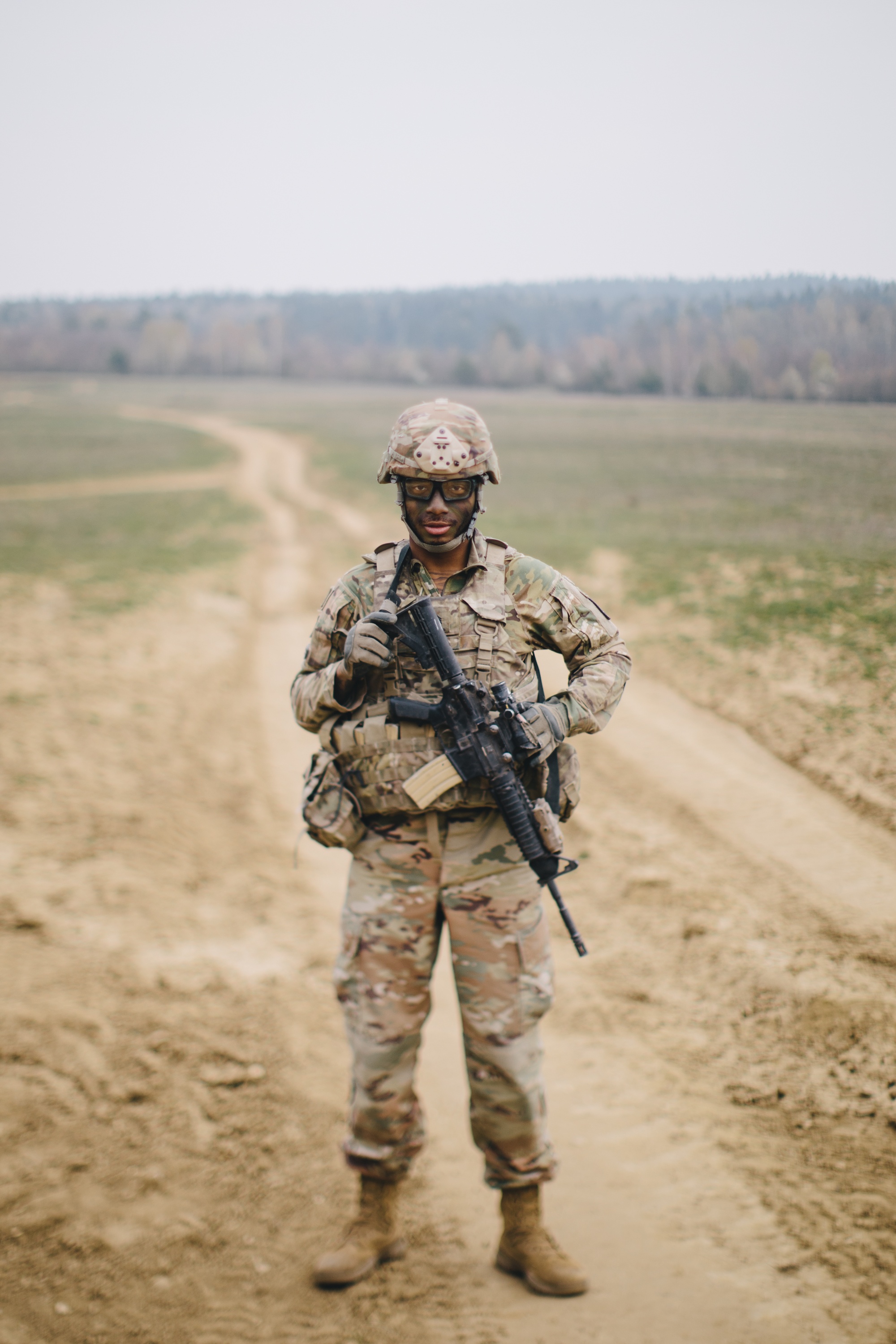 us army soldier in battle
