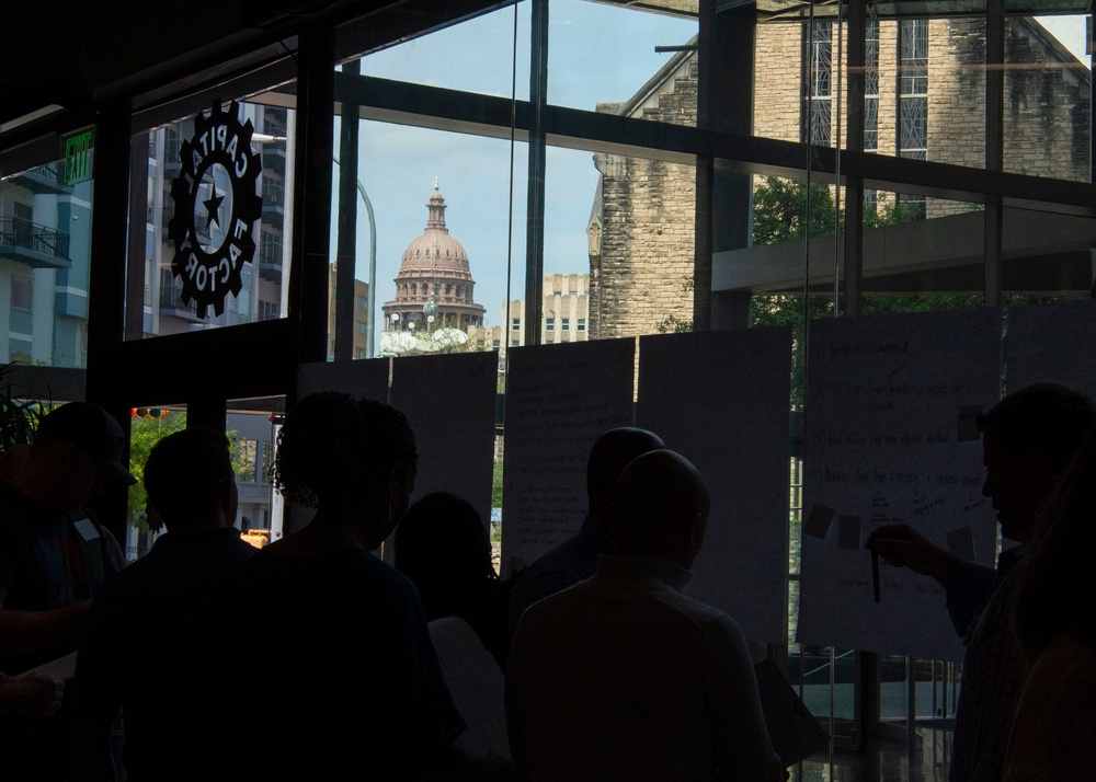 Airmen participate in innovation course