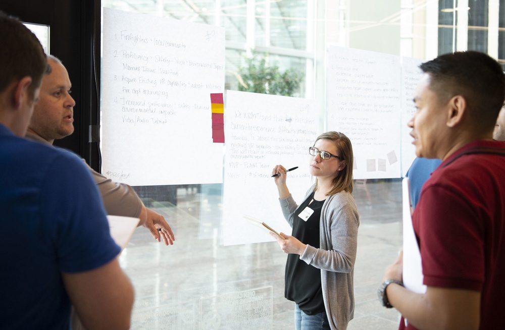 Airmen participate in innovation course
