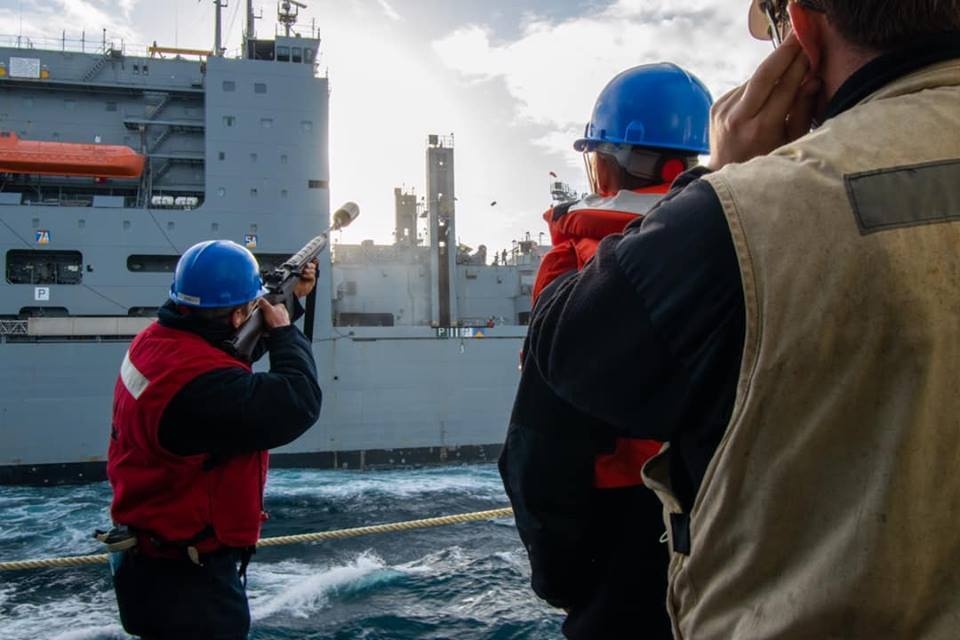 USS San Jacinto Replenishment-at-sea