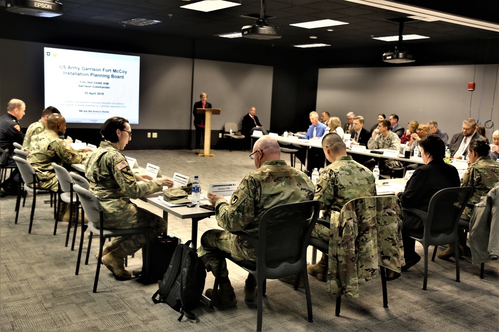 Fort McCoy holds first Installation Planning Board meeting for 2019