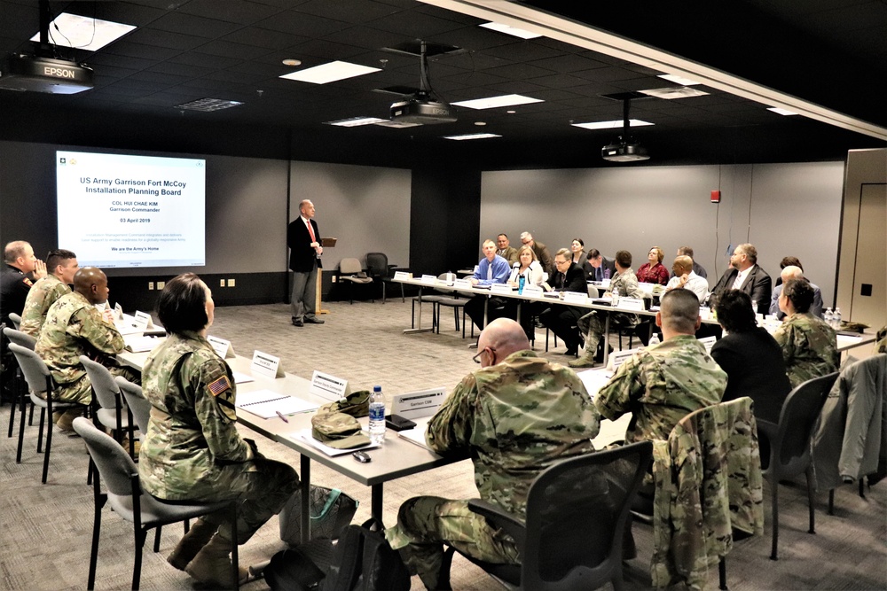 Fort McCoy holds first Installation Planning Board meeting for 2019