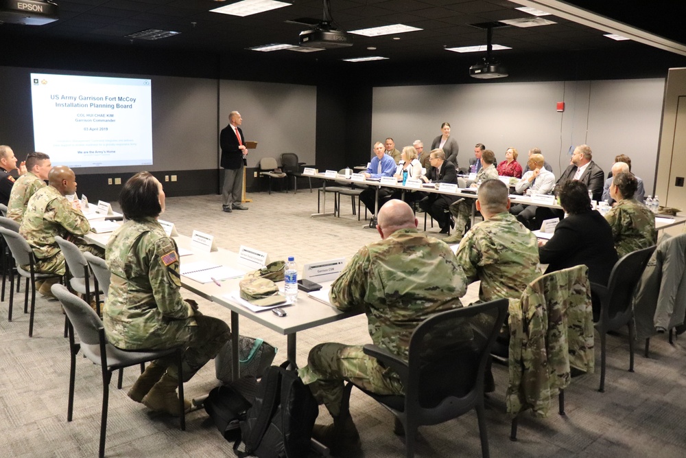 Fort McCoy holds first Installation Planning Board meeting for 2019