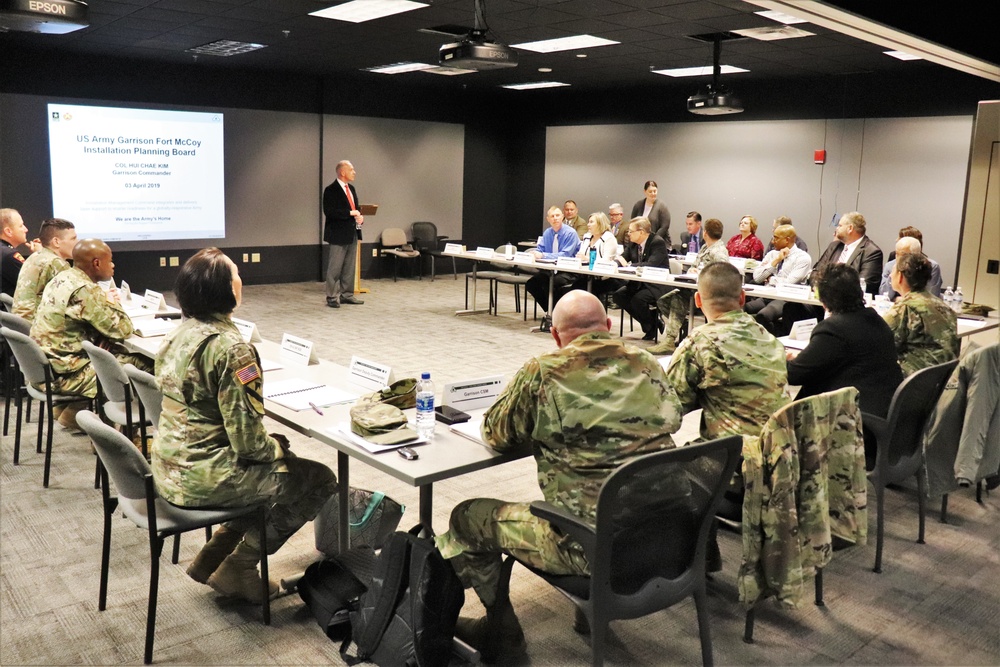 Fort McCoy holds first Installation Planning Board meeting for 2019