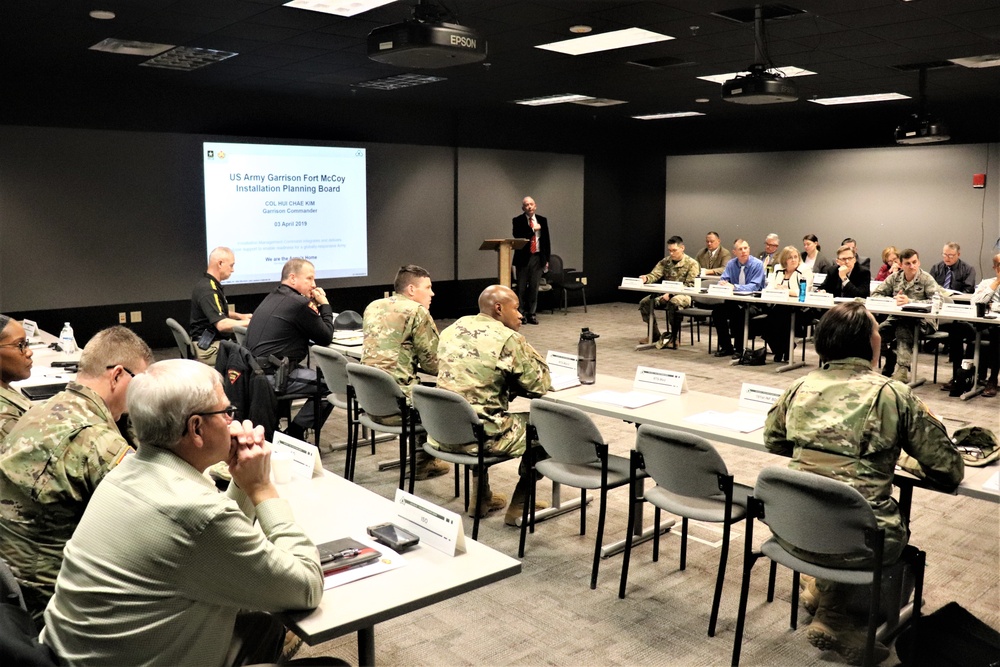 Fort McCoy holds first Installation Planning Board meeting for 2019