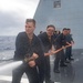 Sailors Conduct Hose Handling Training aboard USS Zumwalt