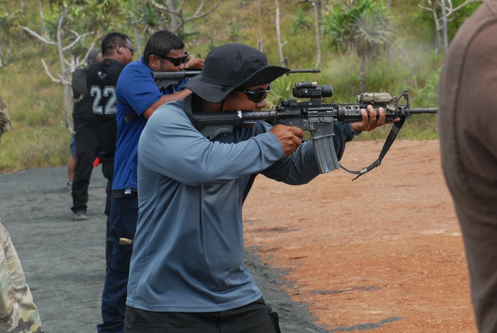 Exercise Palau: Palau Law Enforcement Agencies M4 Familiarization and Pistol Training