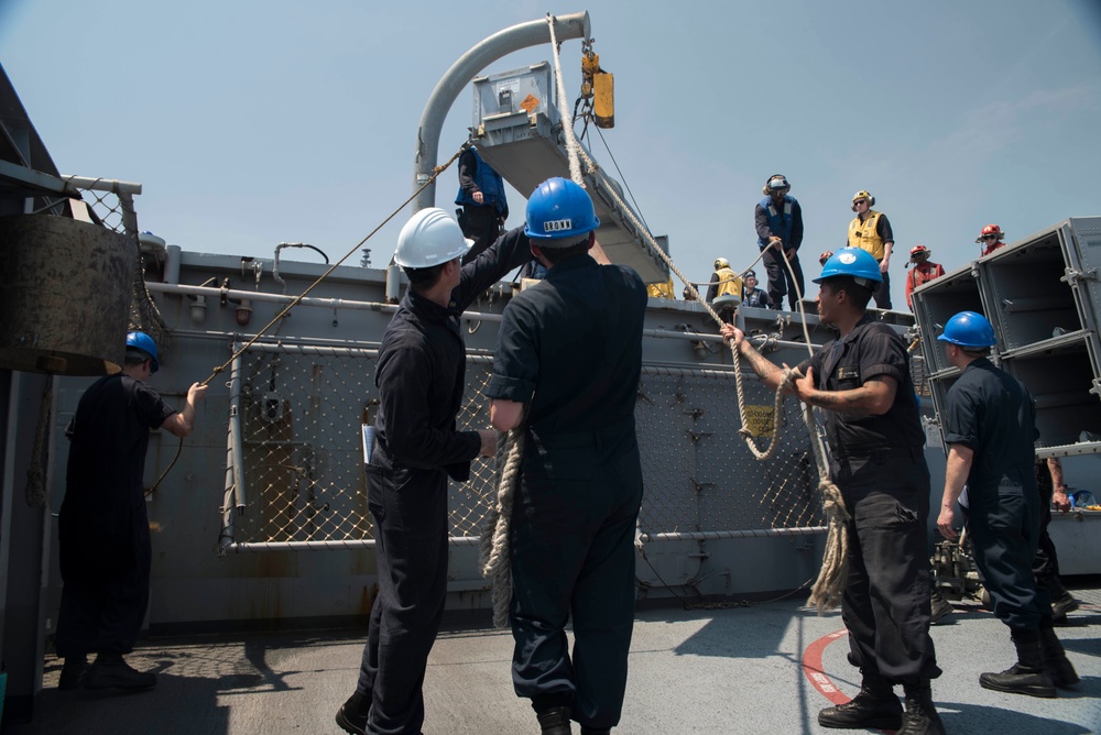 USS WASP (LHD 1) OPERATIONS AT SEA