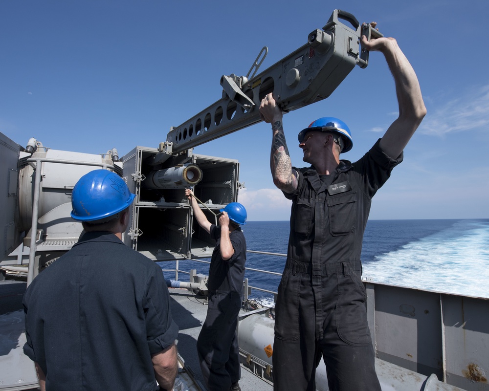 USS WASP (LHD 1) OPERATIONS AT SEA