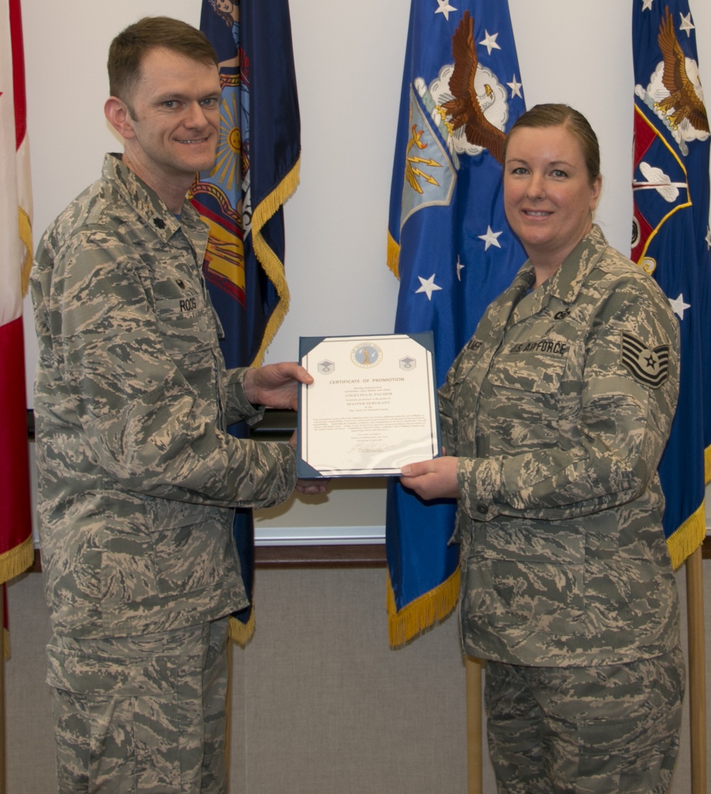 Palmer Promoted to Master Sergeant