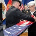 Flag Folding Ceremony at Navy Medicine West