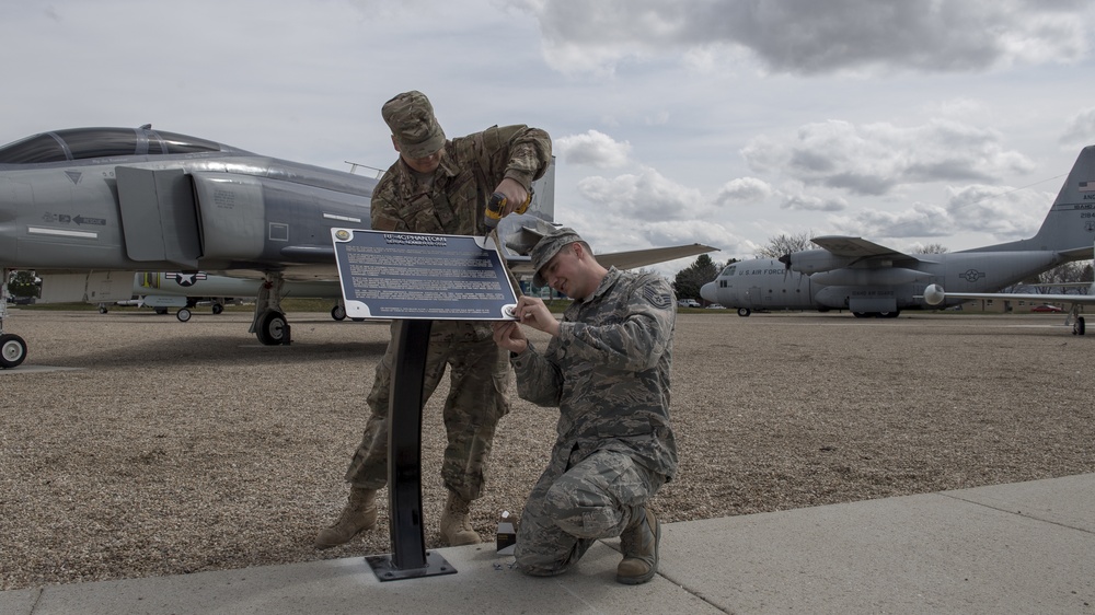 Air Park Plaque Installation