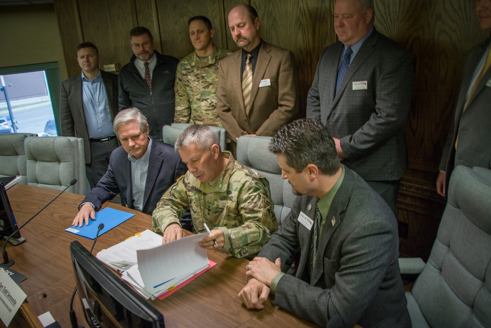 Flood risk reduction project in Minot, North Dakotoa, advances after signing of Chief's Report Flood risk reduction project in Minot, North Dakotoa, advances after signing of Chief's Report