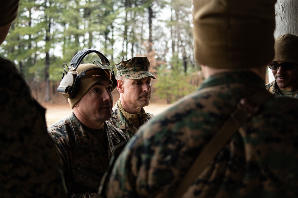 U.S. Marines train with Sig Sauer Academy's marksmanship training-model