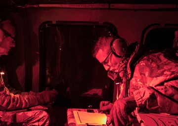 U.S. Army Brig. Gen. J.B. Vowell and Col. Tom Burke observe and oversee training at Lightning Strike 19