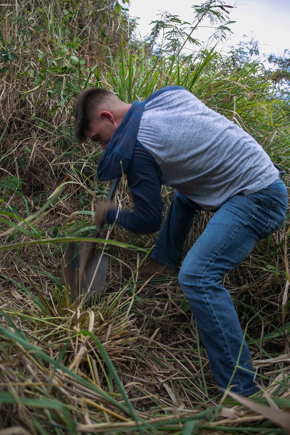 MCBH Marines use their green thumb to restore wetland wildlife sanctuary