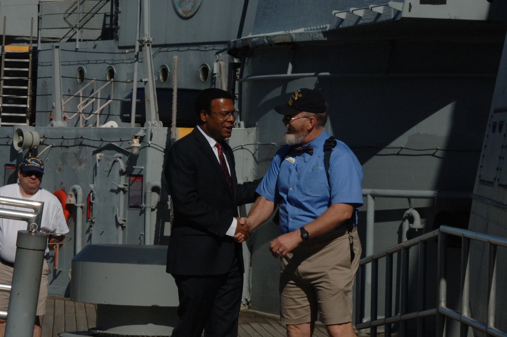 USS Wisconsin's 75th Anniversary Commemoration