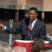 Norfolk's Mayor aboard the USS Wisconsin