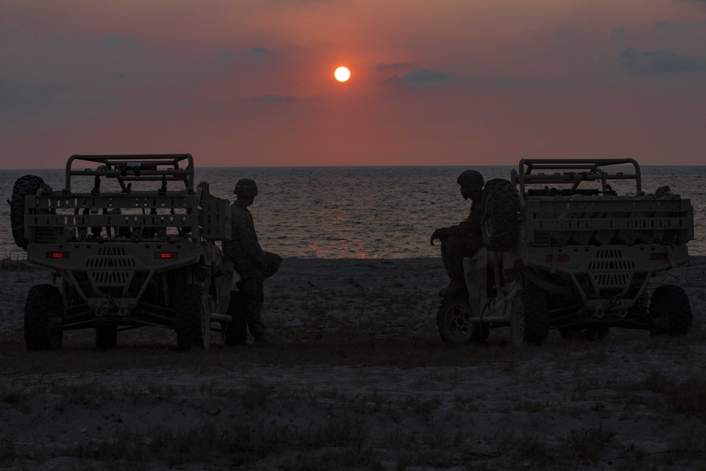 Balikatan 2019: Marines with 3/6 Kilo Company during a sunset in the Philippines