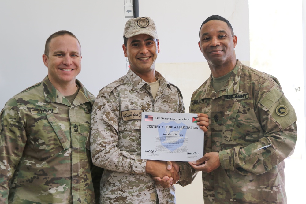 NCO Exchange between U.S. Army and Jordan Armed Forces