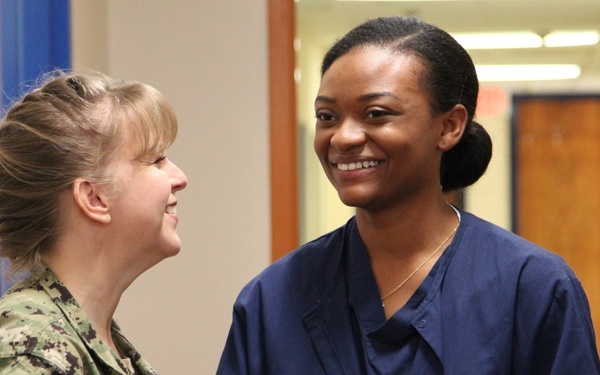 HM3 Daniella Spence Promotes Via Meritorious Advancement Program at Naval Hospital Rota