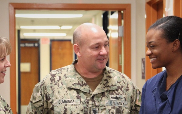 HM3 Daniella Spence Receives Meritorious Promotion at Naval Hospital Rota