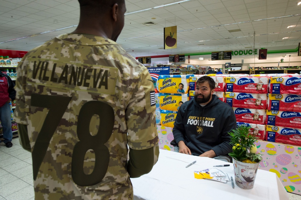 Former Army officer, current NFL player gives back to service members in Germany