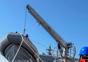 Launch of Rigid-hull Inflatable Boat