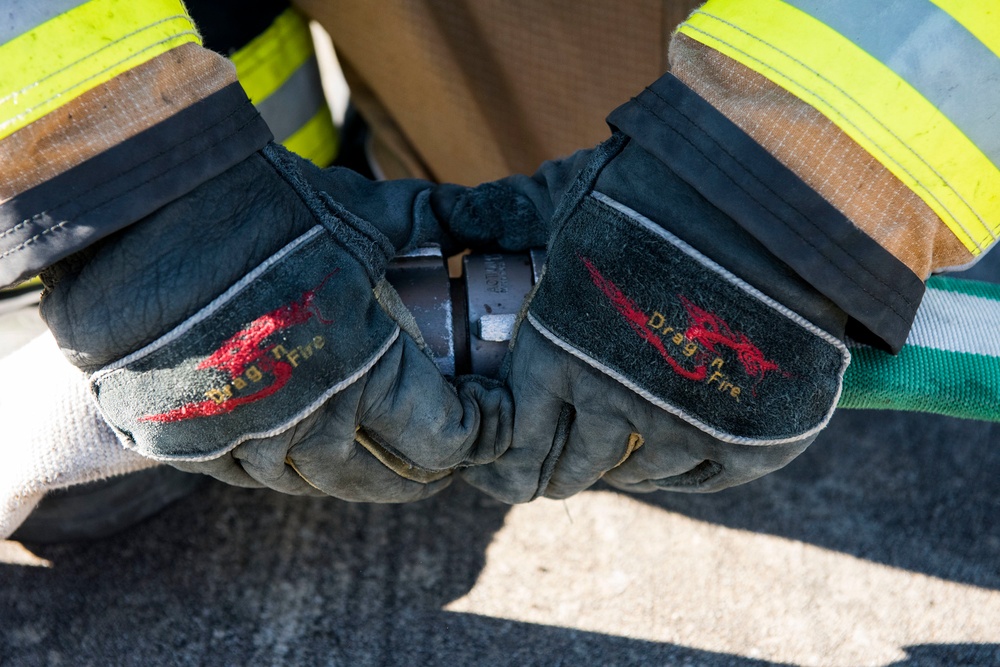 Firefighters battle during FT 19-04