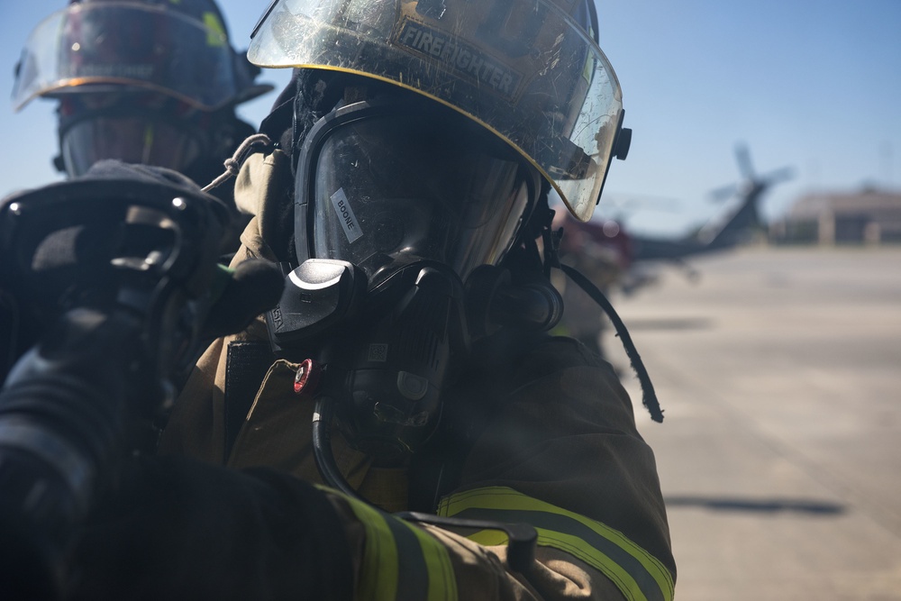 Firefighters battle during FT 19-04