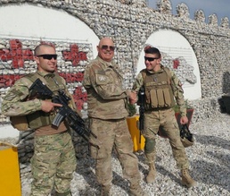 Vern Thomas with NATO Troops