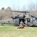 New York Army National Guard helicopters conduct fire bucket training on Round Lake