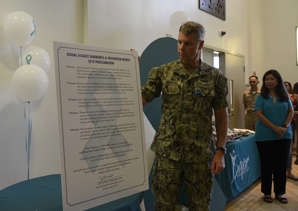 JBPHH commander signs Sexual Assault Prevention and Response proclamation