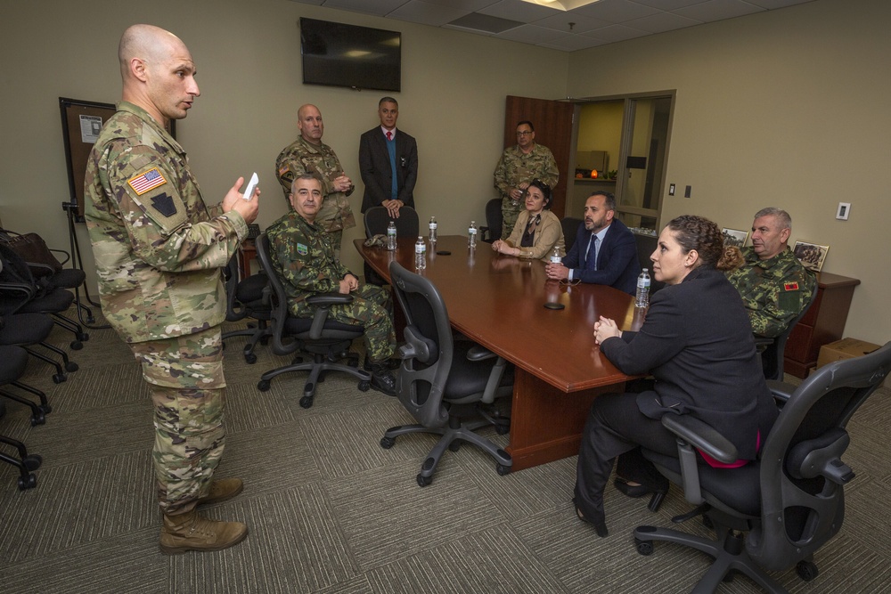Albanian Minister of Defense visits New Jersey Army National Guard Aviation Facility