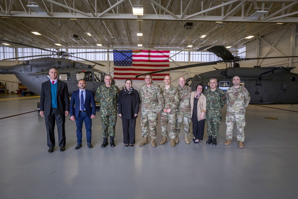 Albanian Minister of Defense visits New Jersey Army National Guard Aviation Facility