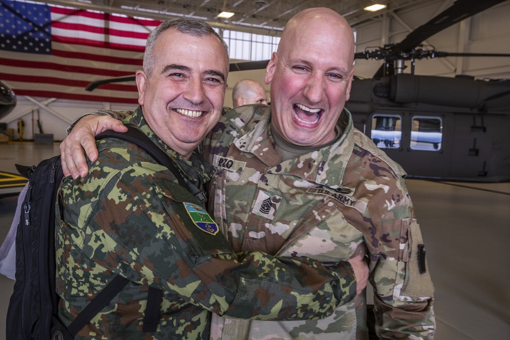 Albanian Minister of Defense visits New Jersey Army National Guard Aviation Facility