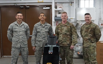 A U.S. Air Force Egress team from the 56th Component and Maintenance Squadron, Luke Air Force Base, Arizona, and 49th Component Squadron, Holloman Air Force Base, New Mexico prepared Advanced Concept Ejection Seats at Letterkenny Munitions Center.