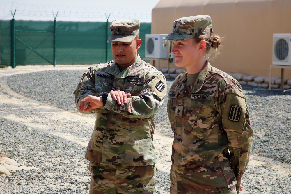 Task Force Cavalier Promotion and Awards Ceremony for Cpl. Rebecca Landry