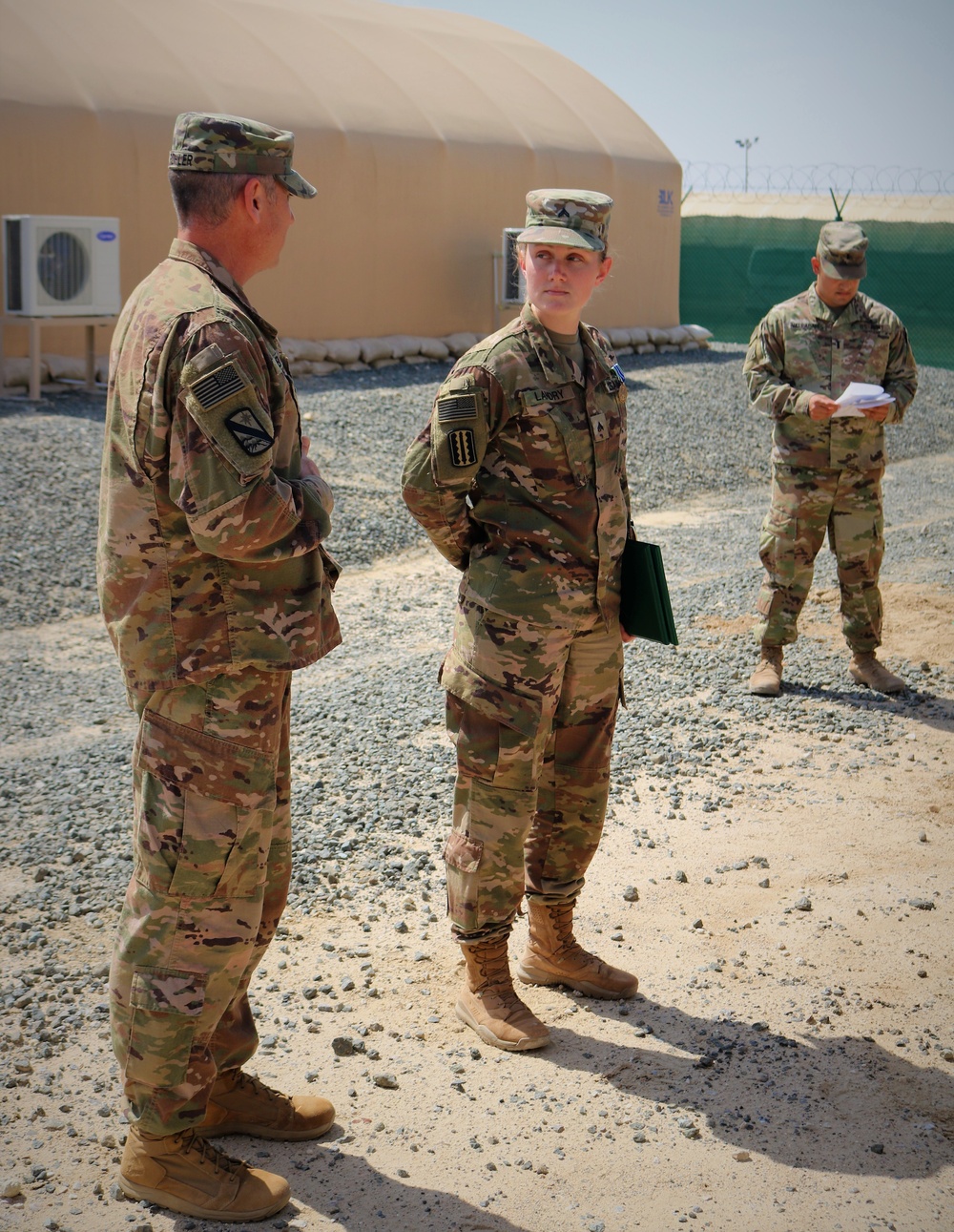 Task Force Cavalier Promotion and Awards Ceremony for Cpl. Rebecca Landry