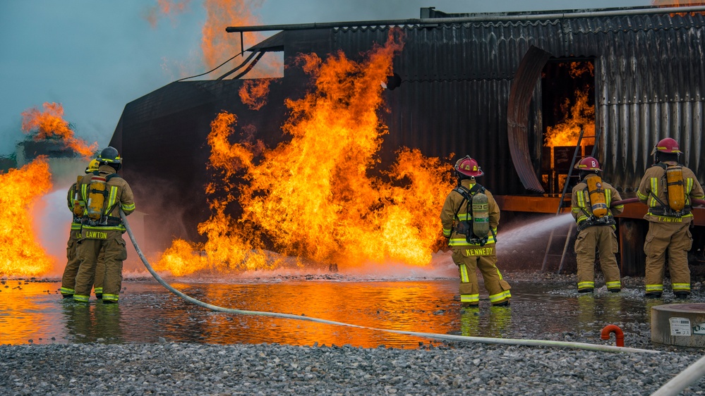 Sheppard AFB Fire Department Live-fire Training