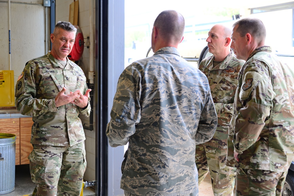 TENNESSEE ADJUTANT GENERAL AND COMMAND CHIEF VISIT MCGHEE TYSON ANG BASE